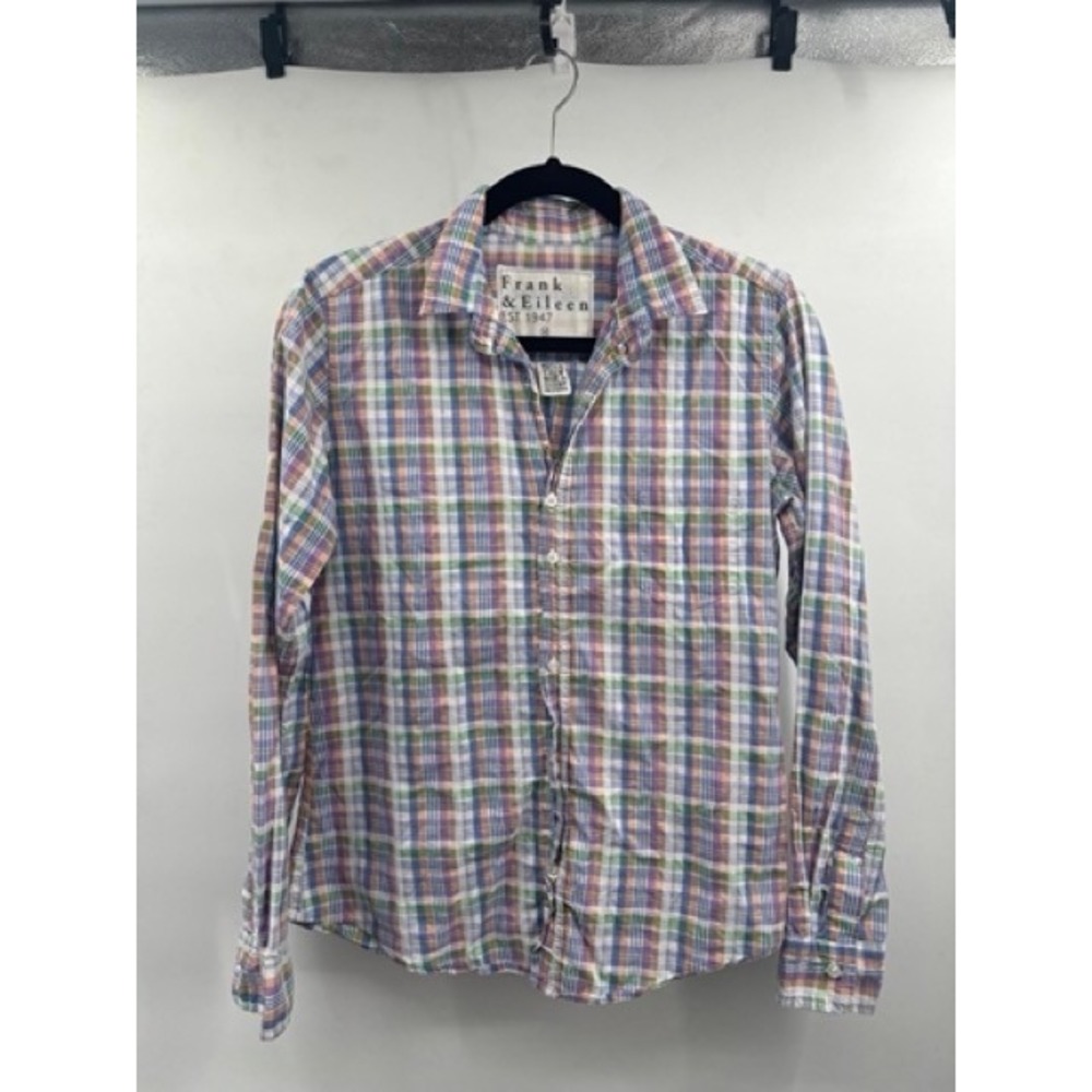 Frank & Eileen Women Barry Cotton Plaid Button Down Shirt MEDIUM Preppy Classic